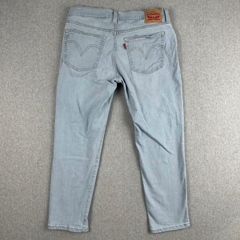 Levi's Boyfriend Jeans Light Wash‎ Womens Size 30x27 Baggy Straight - Picture 2 of 11